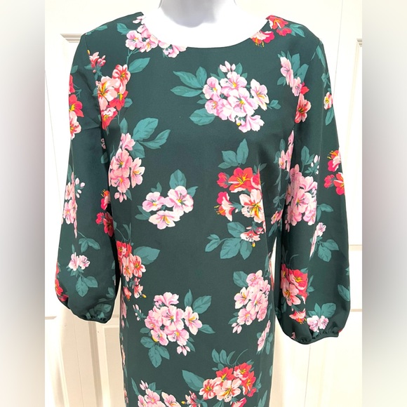 🔥SOLD🔥Ann Taylor | PETITE FLORAL
LANTERN SLEEVE SHIFT DRESS - Picture 4 of 11